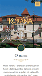 Mobile Screenshot of hotelkorana.hr